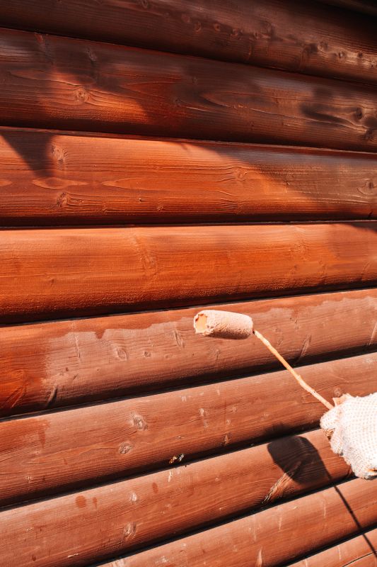 Log Home Staining